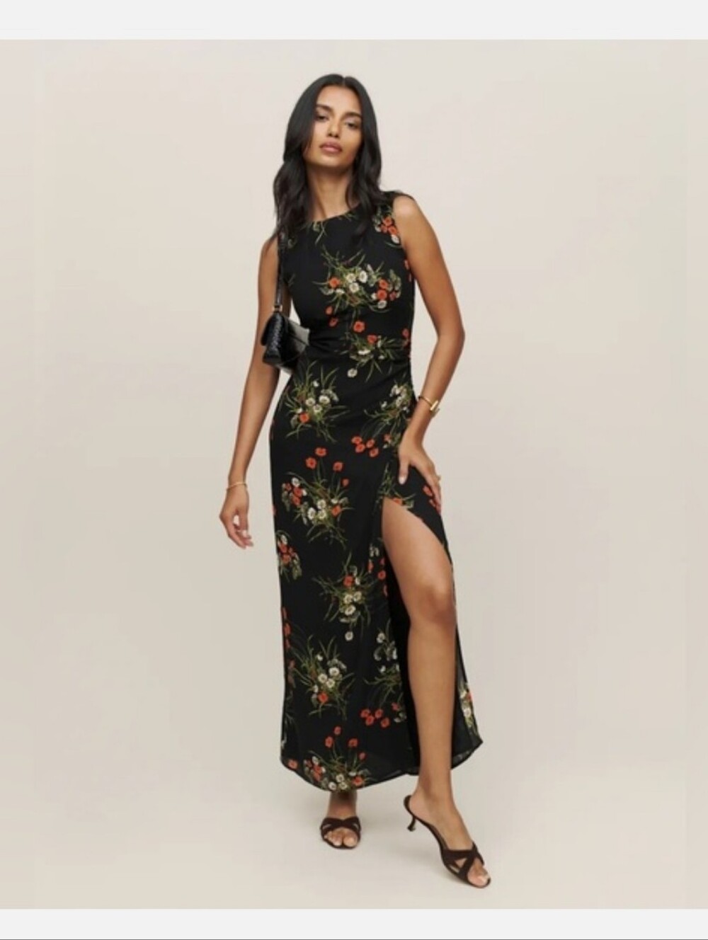 REFORMATION LEDGER DRESS ROBYN FLORAL PRINT - Picture 1 of 8